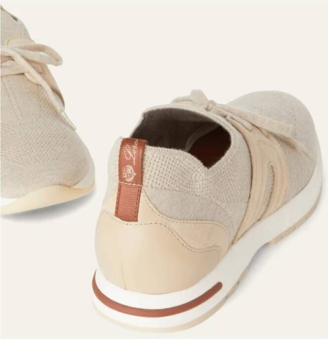Loro Piana Flexy Walk Sneaker Beige Wol