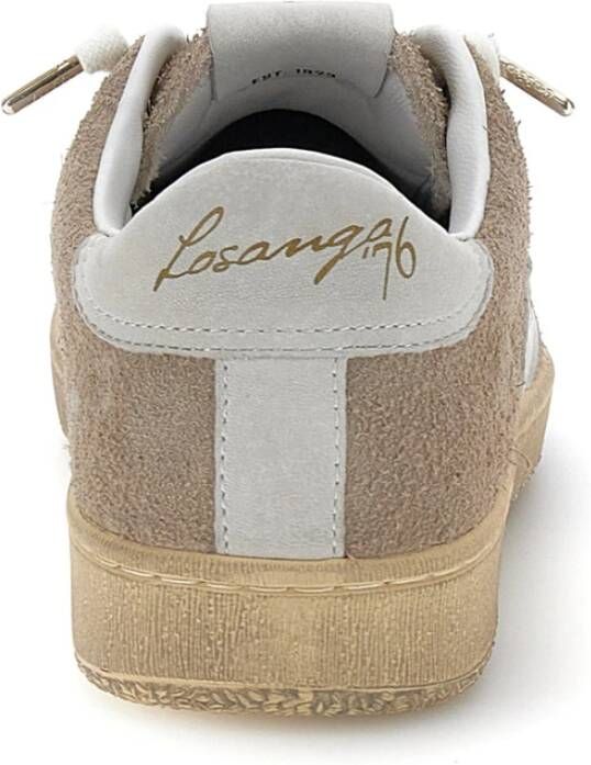 Lotto Vintage-geïnspireerde bruine leren sneakers