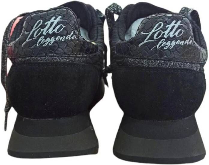 Lotto Zwarte Sleehak Sneakers