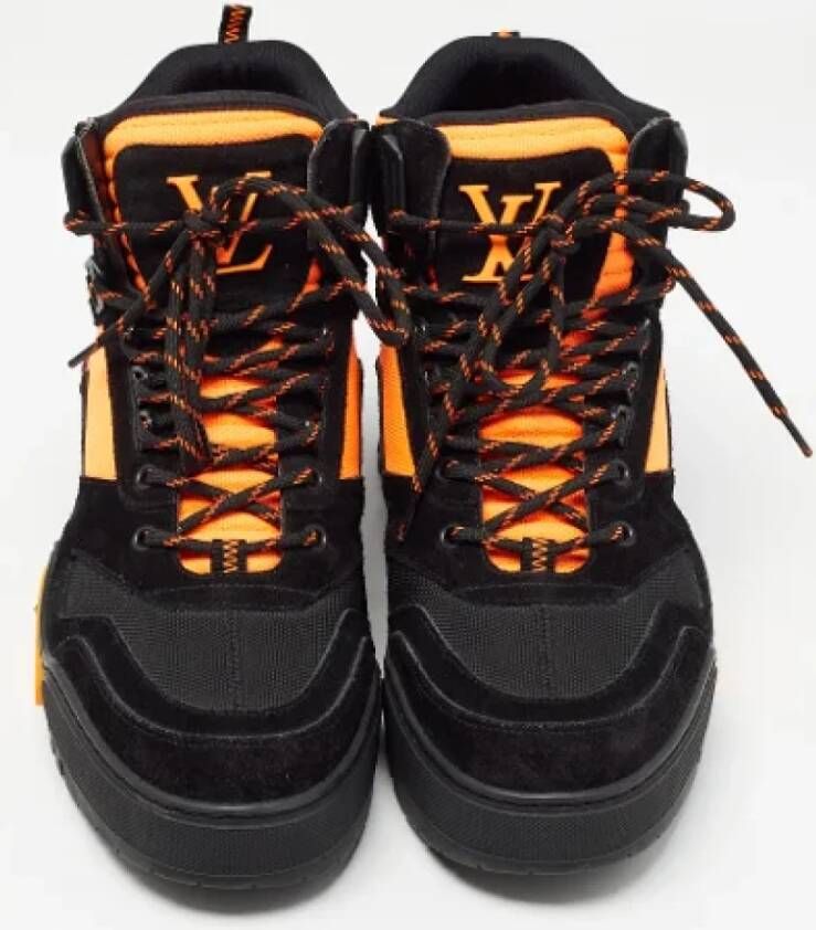 Louis Vuitton Vintage Pre-owned Canvas boots Black Heren