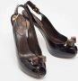Louis Vuitton Vintage Pre-owned Canvas heels Black Dames - Thumbnail 4