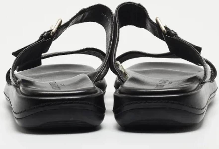 Louis Vuitton Vintage Pre-owned Canvas sandals Black Dames