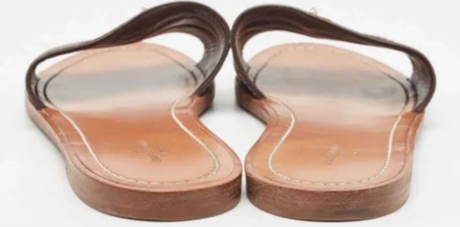 Louis Vuitton Vintage Pre-owned Canvas sandals Brown Dames