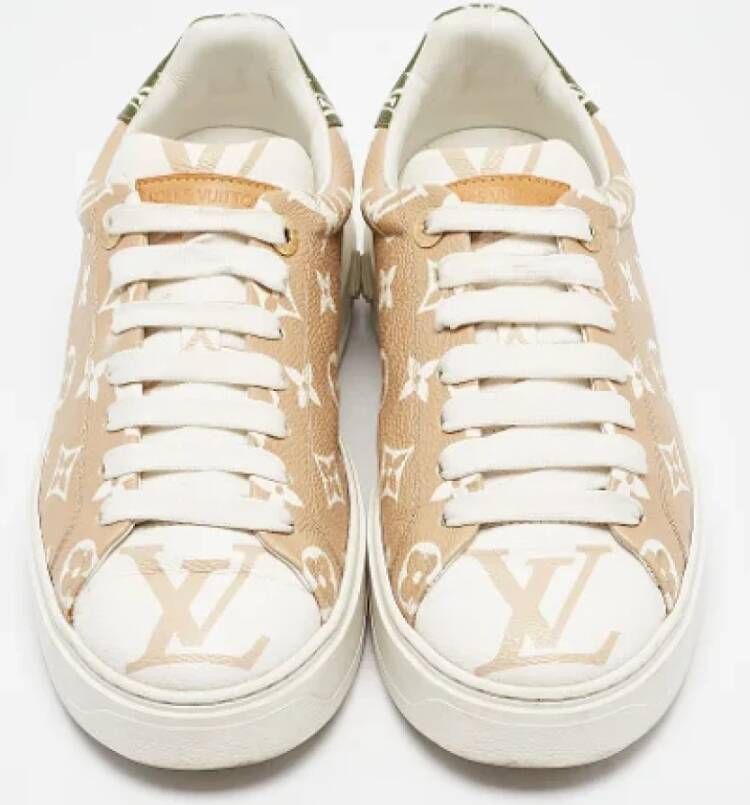 Louis Vuitton Vintage Pre-owned Canvas sneakers Beige Dames