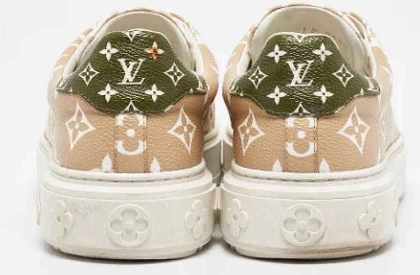 Louis Vuitton Vintage Pre-owned Canvas sneakers Beige Dames