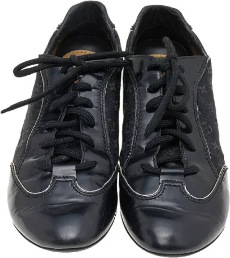 Louis Vuitton Vintage Pre-owned Canvas sneakers Black Dames