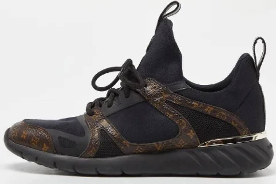 Louis Vuitton Vintage Pre-owned Canvas sneakers Black Dames