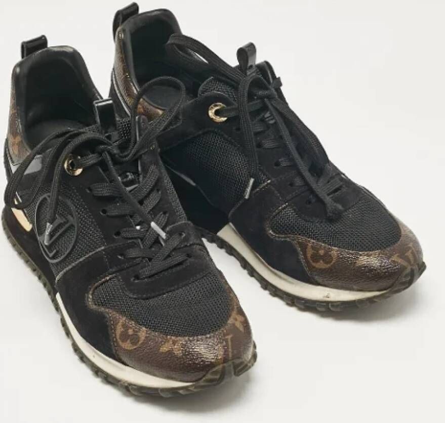 Louis Vuitton Vintage Pre-owned Canvas sneakers Black Dames