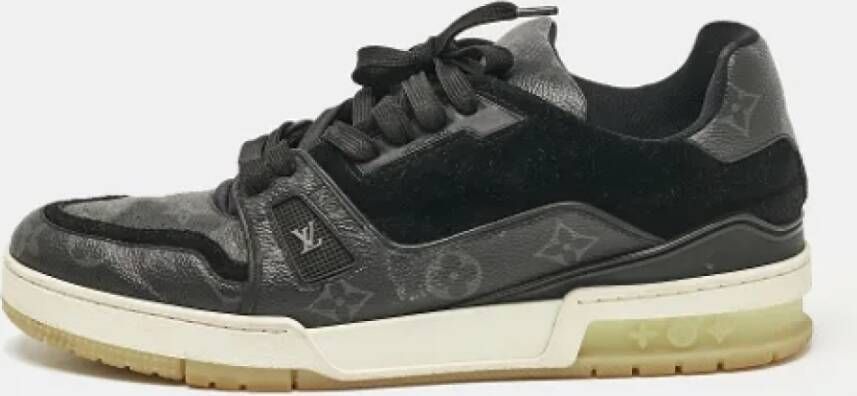 Louis Vuitton Vintage Pre-owned Canvas sneakers Black Heren