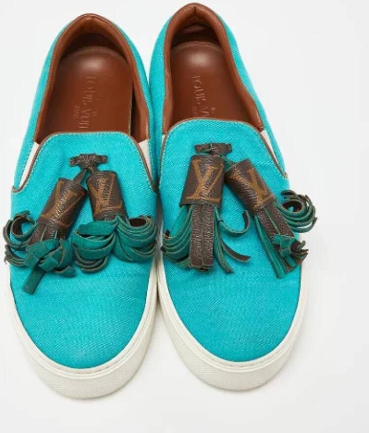 Louis Vuitton Vintage Pre-owned Canvas sneakers Green Dames