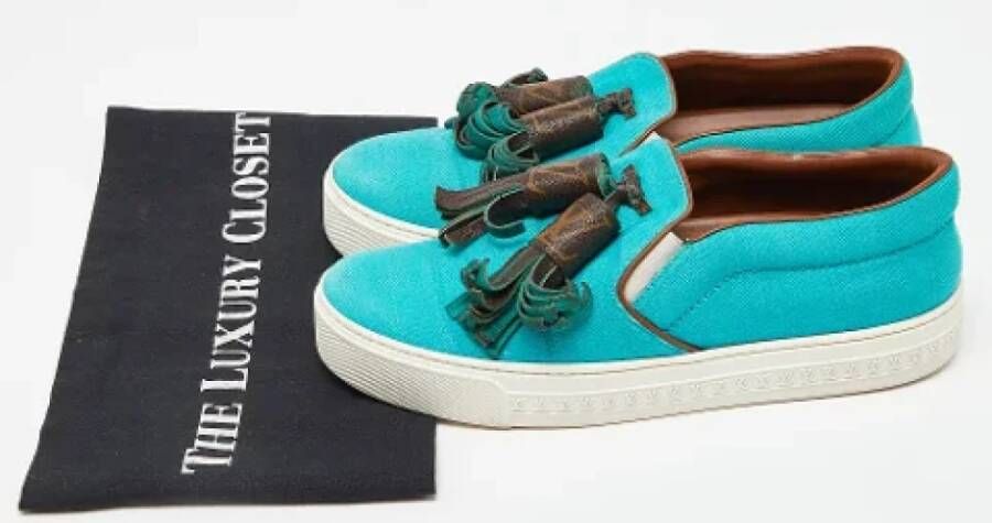 Louis Vuitton Vintage Pre-owned Canvas sneakers Green Dames