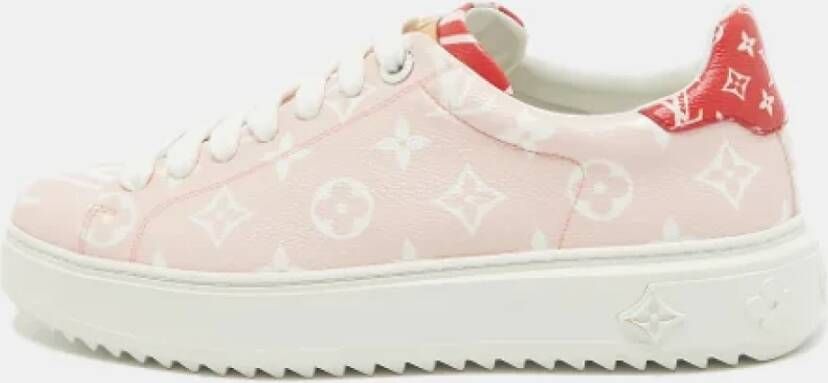 Louis Vuitton Vintage Pre-owned Canvas sneakers Pink Dames