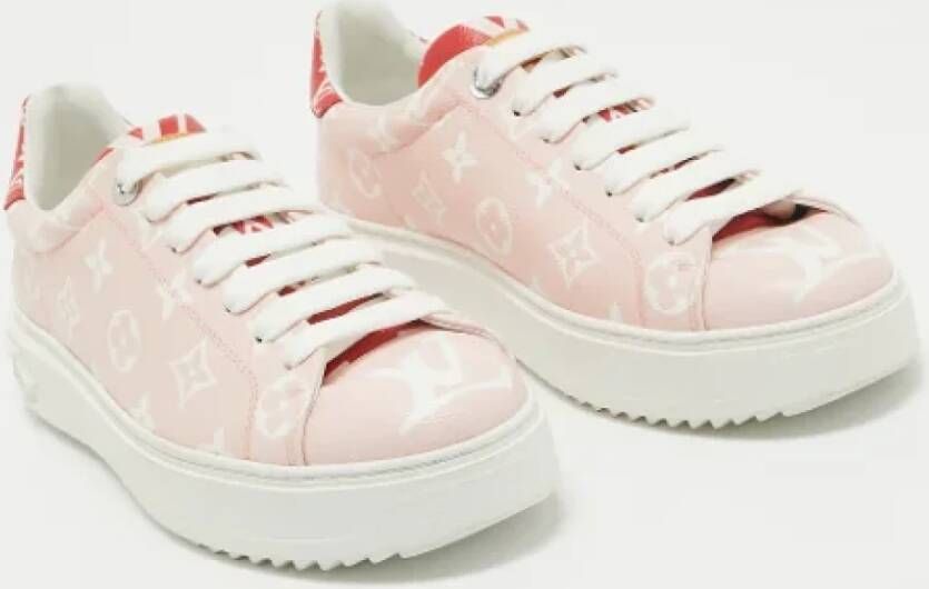 Louis Vuitton Vintage Pre-owned Canvas sneakers Pink Dames