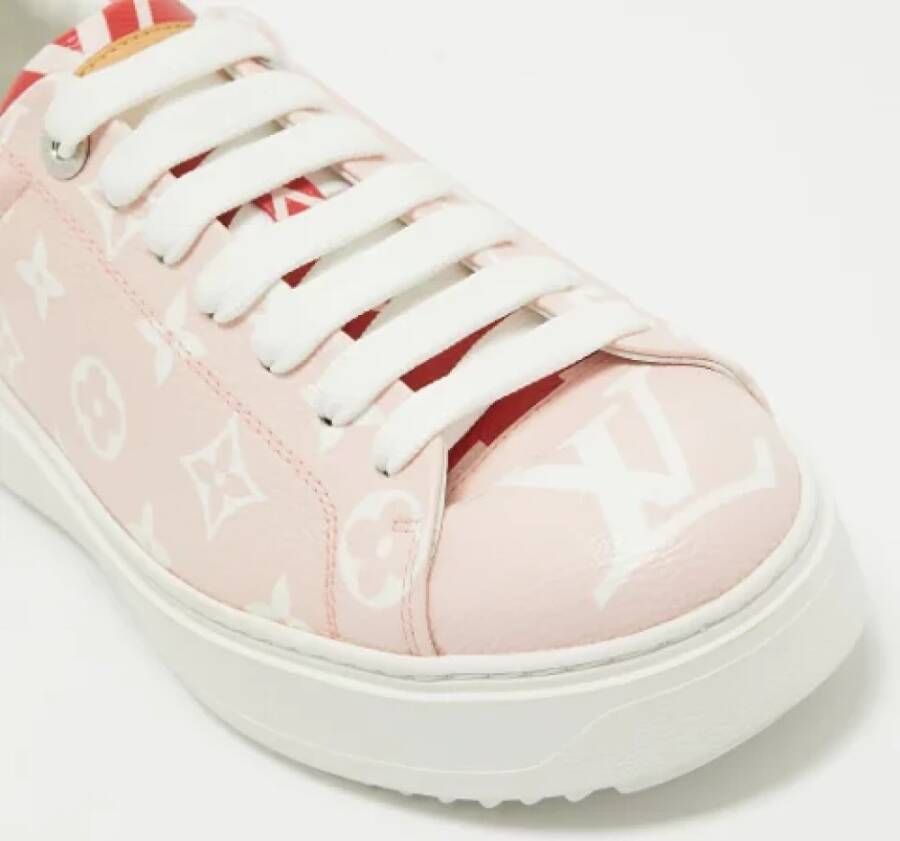Louis Vuitton Vintage Pre-owned Canvas sneakers Pink Dames