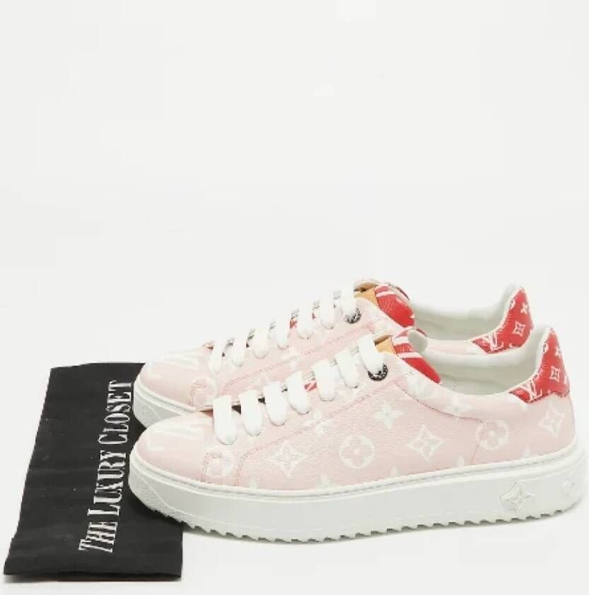 Louis Vuitton Vintage Pre-owned Canvas sneakers Pink Dames
