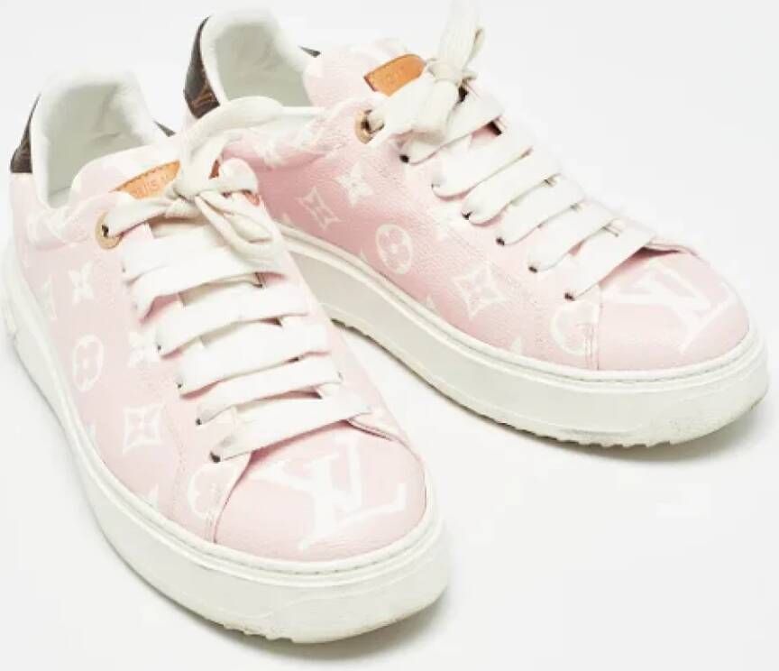 Louis Vuitton Vintage Pre-owned Canvas sneakers Pink Dames