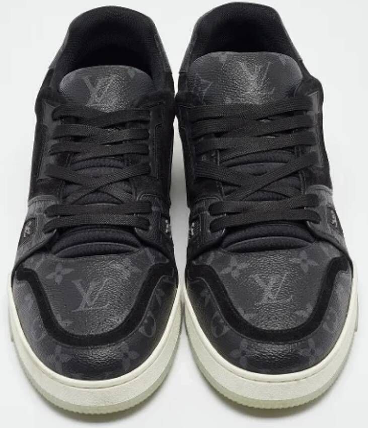 Louis Vuitton Vintage Pre-owned Coated canvas sneakers Black Heren