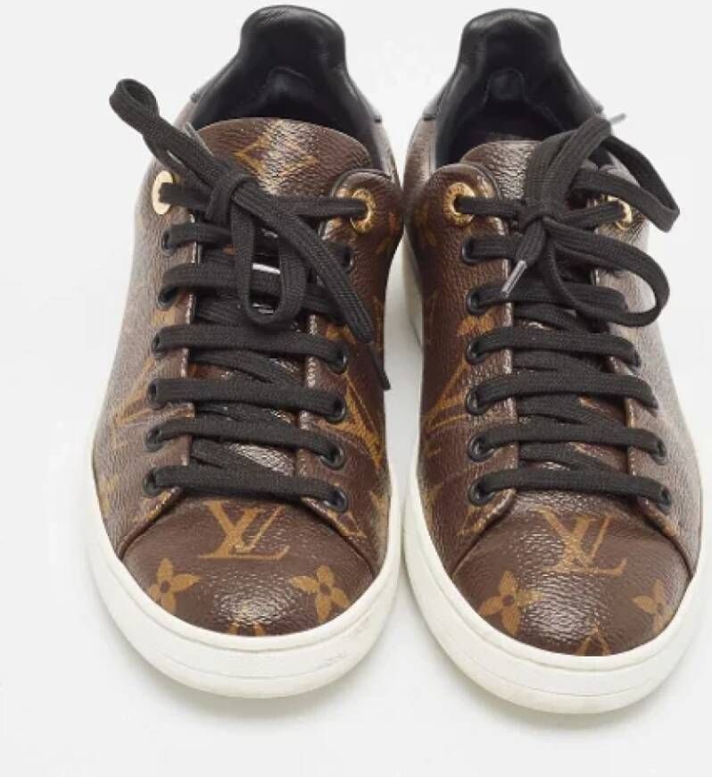 Louis Vuitton Vintage Pre-owned Coated canvas sneakers Brown Dames