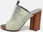 Louis Vuitton Vintage Pre-owned Denim sandals Gray Dames - Thumbnail 2