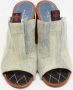 Louis Vuitton Vintage Pre-owned Denim sandals Gray Dames - Thumbnail 3