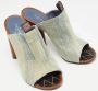 Louis Vuitton Vintage Pre-owned Denim sandals Gray Dames - Thumbnail 4