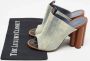Louis Vuitton Vintage Pre-owned Denim sandals Gray Dames - Thumbnail 9