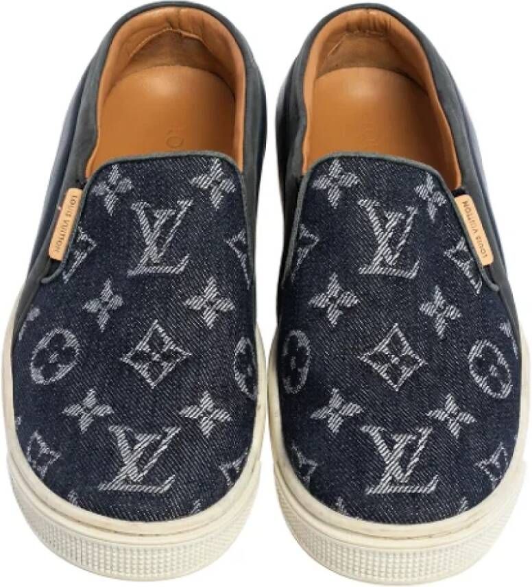 Louis Vuitton Vintage Pre-owned Denim sneakers Blue Dames