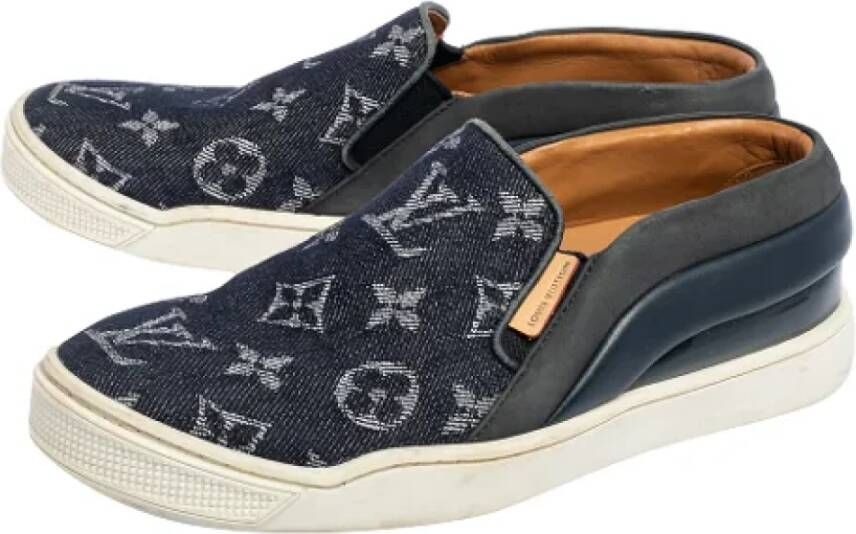 Louis Vuitton Vintage Pre-owned Denim sneakers Blue Dames