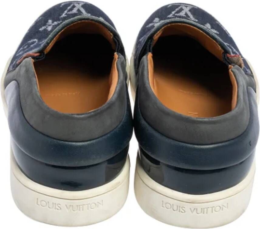 Louis Vuitton Vintage Pre-owned Denim sneakers Blue Dames