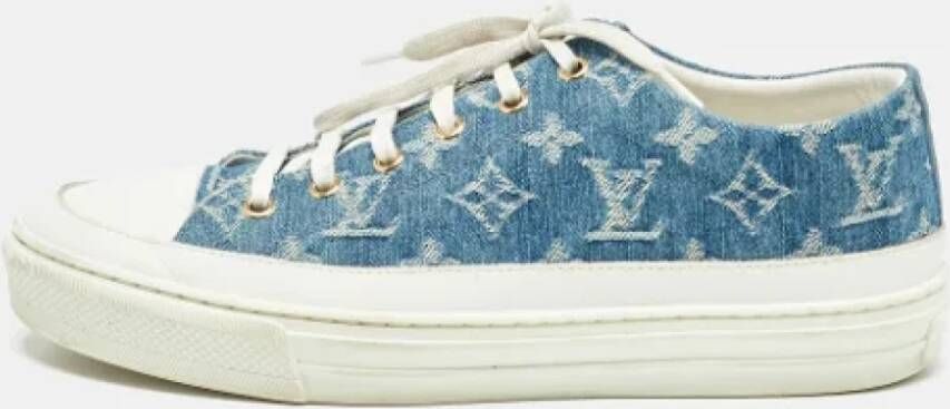Louis Vuitton Vintage Pre-owned Denim sneakers Blue Dames