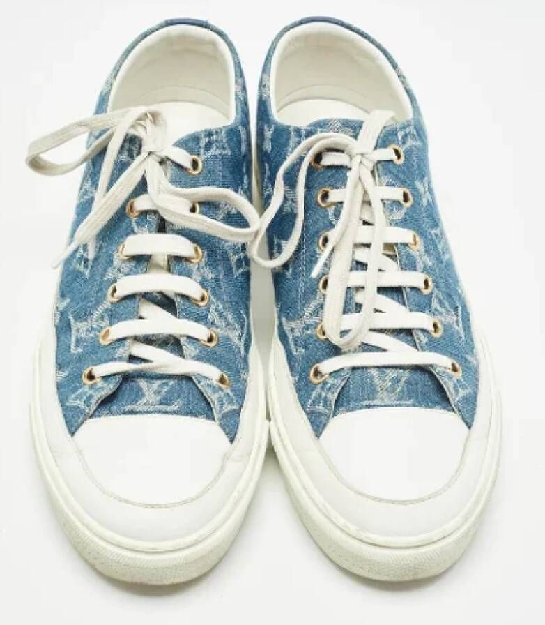 Louis Vuitton Vintage Pre-owned Denim sneakers Blue Dames