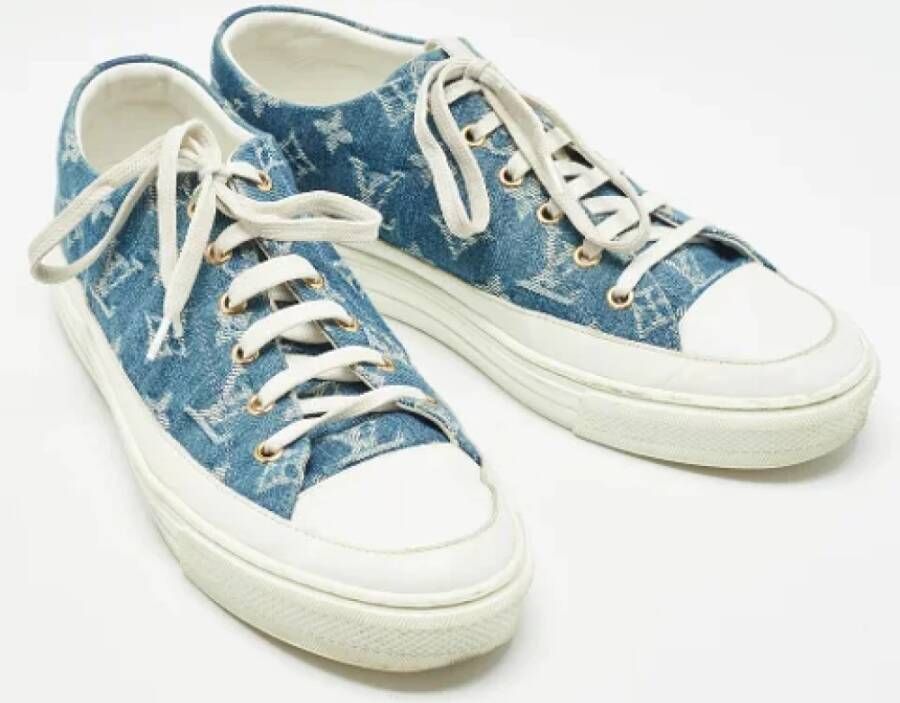 Louis Vuitton Vintage Pre-owned Denim sneakers Blue Dames