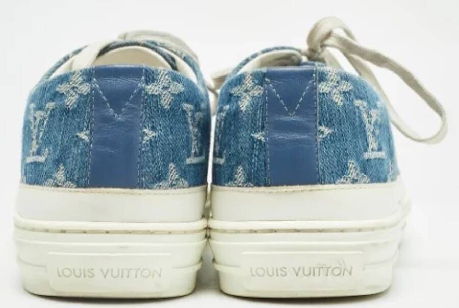 Louis Vuitton Vintage Pre-owned Denim sneakers Blue Dames