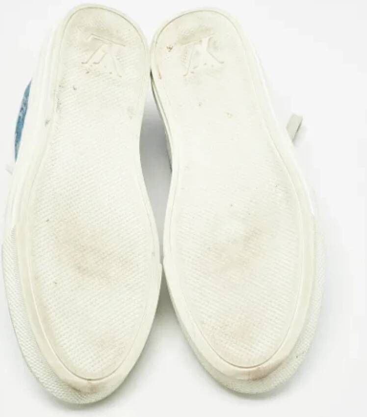 Louis Vuitton Vintage Pre-owned Denim sneakers Blue Dames