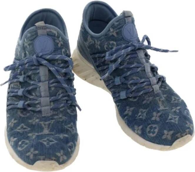 Louis Vuitton Vintage Pre-owned Denim sneakers Blue Dames