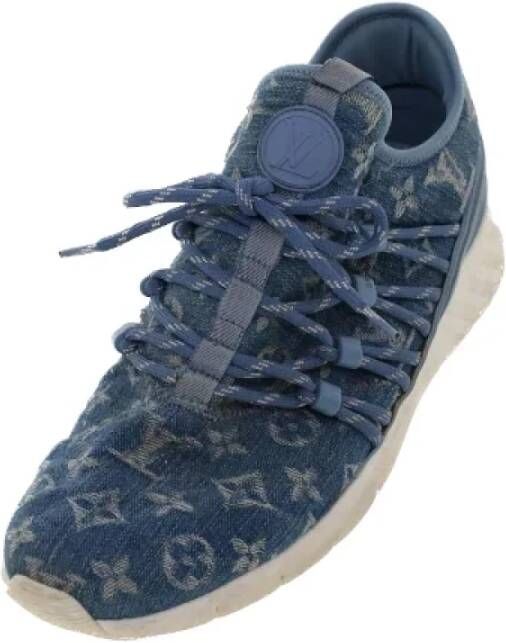 Louis Vuitton Vintage Pre-owned Denim sneakers Blue Dames