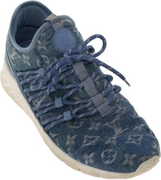 Louis Vuitton Vintage Pre-owned Denim sneakers Blue Dames