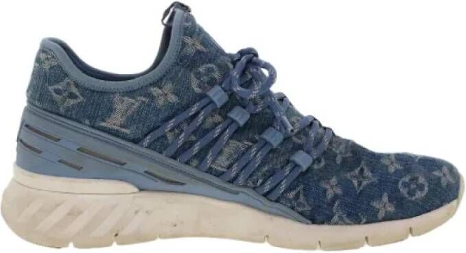 Louis Vuitton Vintage Pre-owned Denim sneakers Blue Dames