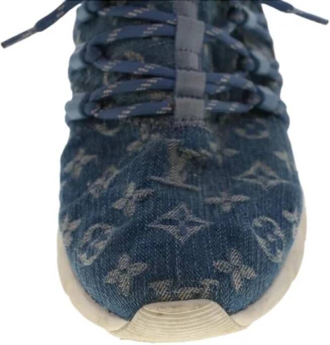 Louis Vuitton Vintage Pre-owned Denim sneakers Blue Dames