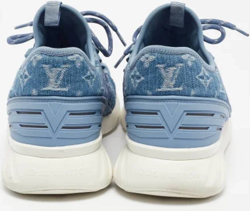 Louis Vuitton Vintage Pre-owned Denim sneakers Blue Heren