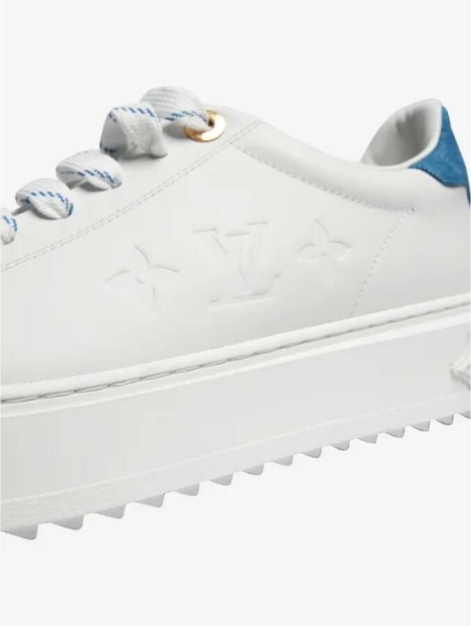 Louis Vuitton Vintage Pre-owned Denim sneakers White Dames
