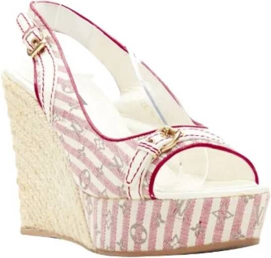 Louis Vuitton Vintage Pre-owned Fabric heels Pink Dames