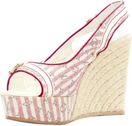 Louis Vuitton Vintage Pre-owned Fabric heels Pink Dames