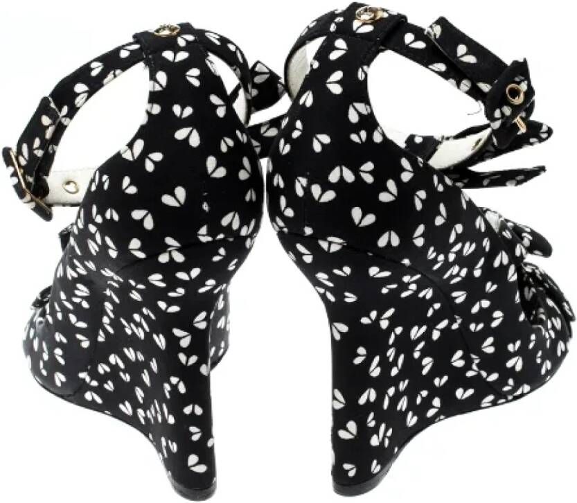 Louis Vuitton Vintage Pre-owned Fabric sandals Black Dames