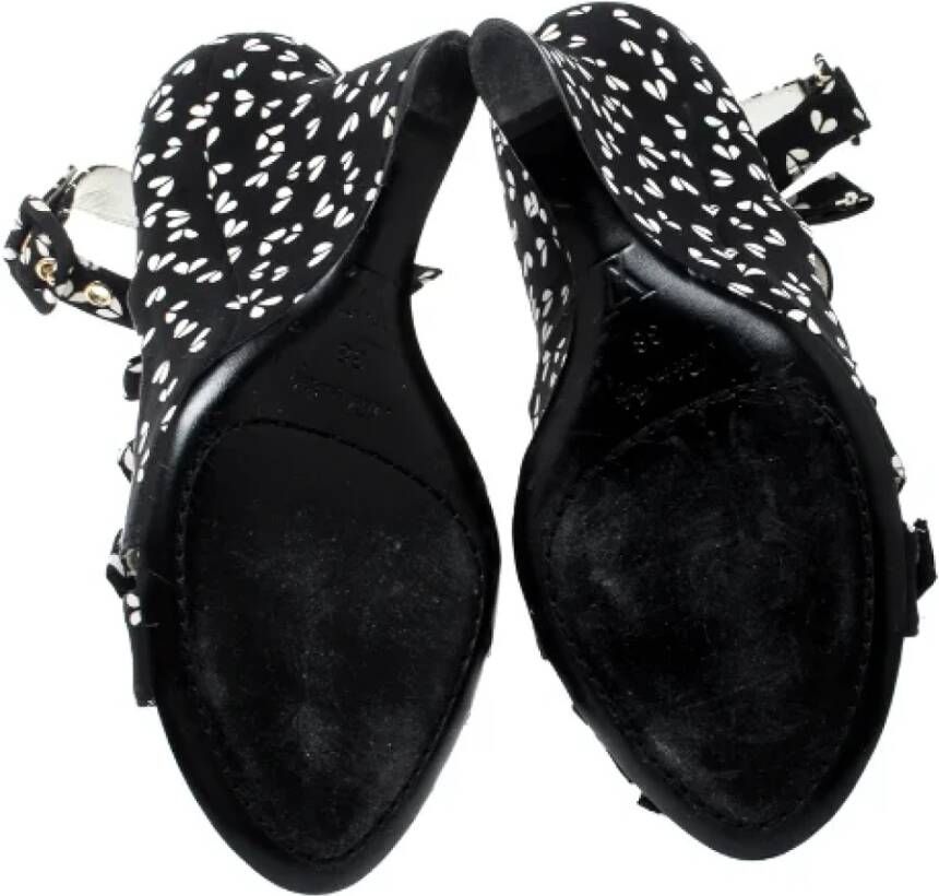Louis Vuitton Vintage Pre-owned Fabric sandals Black Dames
