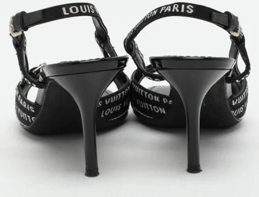 Louis Vuitton Vintage Pre-owned Fabric sandals Black Dames