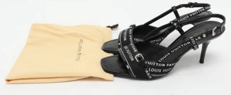 Louis Vuitton Vintage Pre-owned Fabric sandals Black Dames