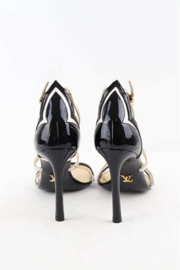 Louis Vuitton Vintage Pre-owned Fabric sandals Black Dames