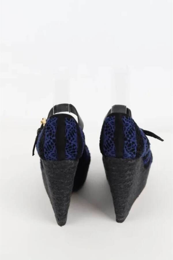 Louis Vuitton Vintage Pre-owned Fabric sandals Black Dames