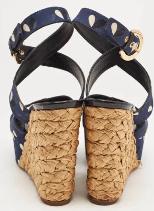 Louis Vuitton Vintage Pre-owned Fabric sandals Blue Dames